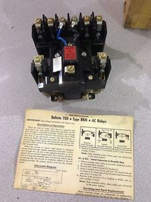 NEW IN BOX ALLEN-BRADLEY 6 POLE RELAY 700-BRM600A1 SERIES B