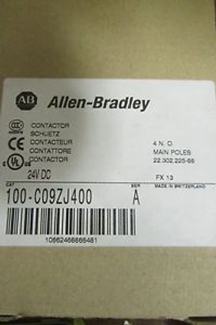 ALLEN BRADLEY 100 C097ZJ400 24V DC Contactor
