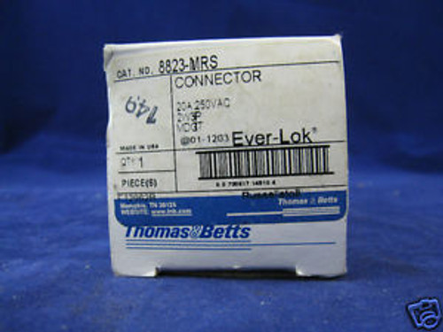 THOMAS & BETTS 8823-MRS CONNECTOR 20A 250VAC 2W3P MDGT EVER-LOK NEW IN BOX