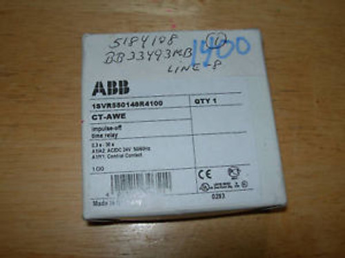 ABB OFF DELAY RELAY CT-AWE 1SVR550148R4100 NEW