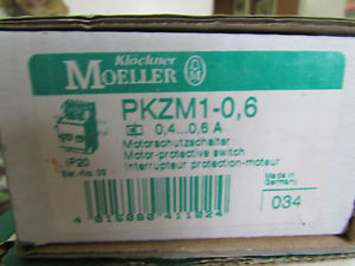 Klockner Moeller PKZM1 0,6 Manual Motor Starter