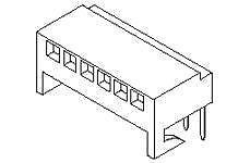 Headers & Wire Housings 8 POS RT ANGLE PCB (100 pieces)