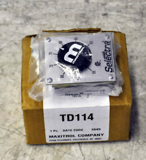 Maxitrol TD114D 200-250 F Remote Temperature Selector