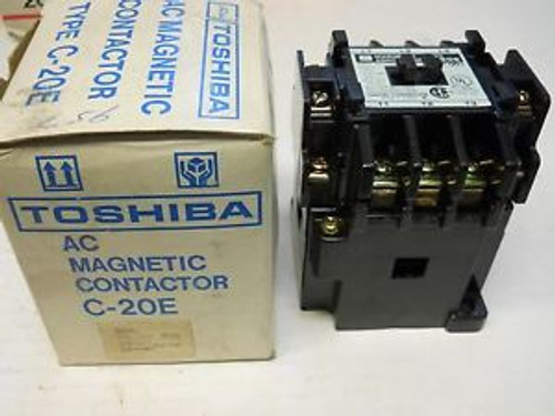 TOSHIBA C-20E MAGNETIC CONTACTOR 20A 600V 120V COIL NEW CONDITION IN BOX