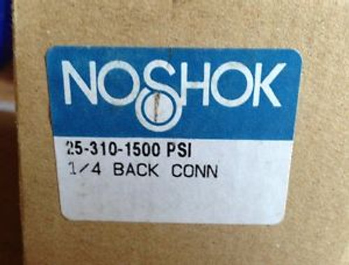 NOSHOK 25.310, 1500 PSI, Pressure Gauge, Oil Filled, 1/4 Npt  X 2.5 Dia, T#2