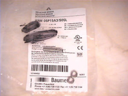 NEW BAUMER INDUCTIVE PROXIMITY SENSOR IFRM05P15A3/S05L