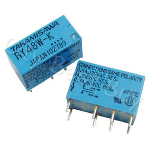 20 x RY48W-K DC48V Power Relay 8 Pin DPDT Signal Audio TAKAMISAWA FUJITSU JAPAN