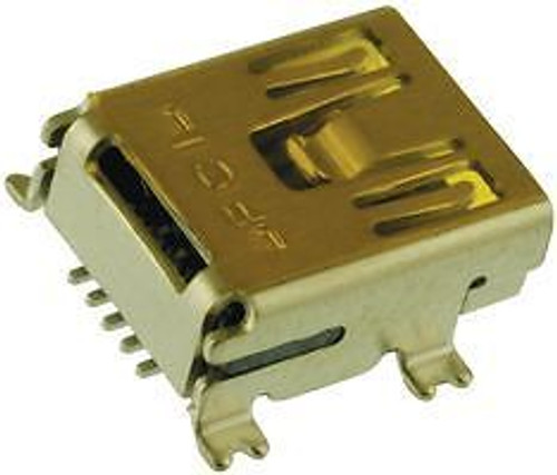 FCI 10033526-N3212MLF MINI USB CONNECTOR, RECEPTACLE 5POS, R/A SMD (100 pieces)