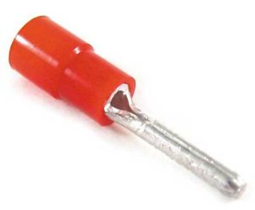 THOMAS & BETTS 18RA-47PT Pin Terminal,Red,Brazed,22-18,PK100