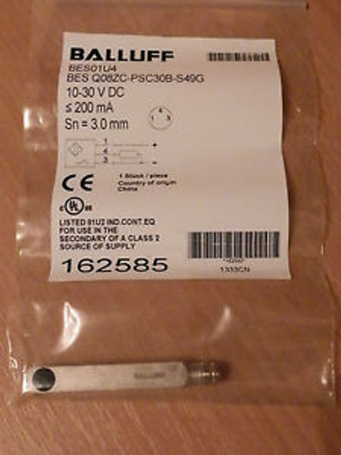 Balluff BES Q08ZC-PSC30B-S49G Inductive sensor NEW