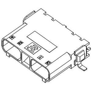 Lighting Connectors 3P R/A SMT Header Sealed Plastic Hsg (50 pieces)