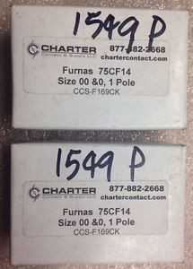 2, FURNAS 75CF14 Size 00 & 0, 1 Pole CCS-F169CK #1549P