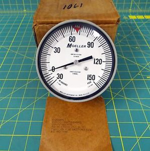 Moeller P/N SCV4M2S Pressure Gauge -30 to 150 PSIG