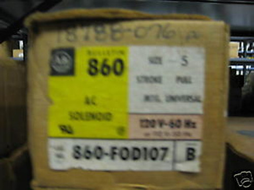 ALLEN BRADLEY 860-FOD107 AC SOLENOID SIZE 5 STROKE PULL MTG. UNIVERSAL 120 V New