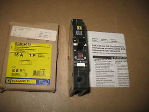 Square D EDB14015 Circuit Breaker 15A 1P 277V  NEW