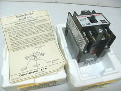 CUTLER HAMMER D26MR40A TYPE M RELAY 600V, 4NO 120V COIL, NEW IN BOX