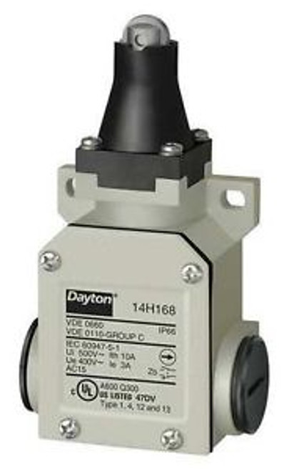 DAYTON 14H168 Heavy Duty Limit Swtch, Actuator,1NO/1NC