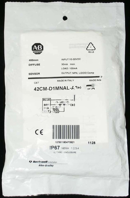 New Sealed Allen Bradley 42Cm-D1Mnal-A2 /A Photoswitch Photoelectric Sensor