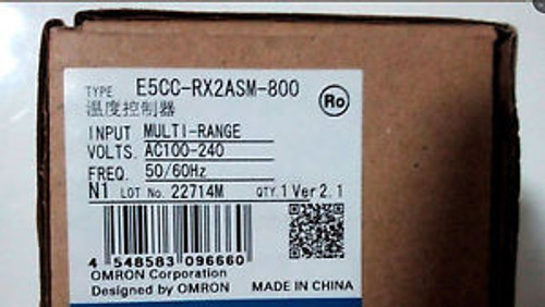 NEW IN BOX OMRON Temperature Controller E5CC-RX2ASM-800 100-240VAC