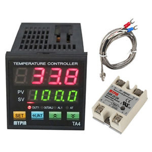 Digital Temperature Control Controller SSR+Solid State Relay+thermocouple Sensor