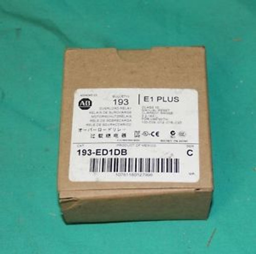 Allen Bradley, 193-ED1DB, 3.2-16a Solid State Overload Relay E1 Plus NEW