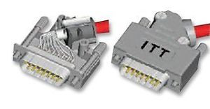 ITT CANNON DEFME-101 BACKSHELL, D-SUB, DE, ZINC (10 pieces)