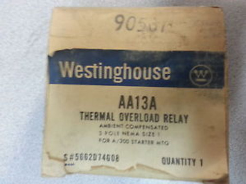 Westinghouse AA13A Thermal Overload Relay