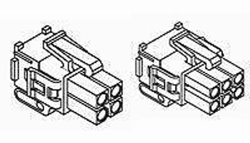 Pin & Socket Connectors PLUG HOUSE 4P (100 pieces)