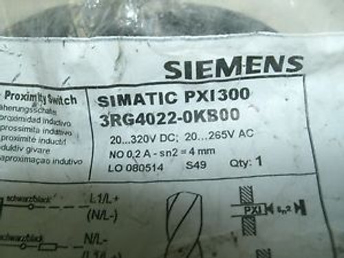 Siemens Simatic PXI300 3RG4022-0KB00 Inductive Proximity Switch Sensor NEW