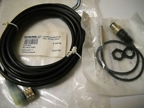SCHUNK 0301576 PROXIMITY SENSOR 65/S-M12 WITH 78 EXTENSION CABLE NEW IN PACKAGE