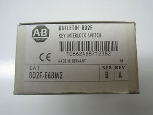 ALLEN BRADLEY KEY INTERLOCK SWITCH-802F-E68M2 - NEW IN BOX