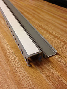 12 NEW 1 X 1 X 39 OPEN SLOT WIRE DUCT/RACEWAY/PANDUIT STYLE WITH 3M TAPE