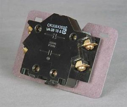 GENERAL ELECTRIC CR305X200C Aux Contact Block,1NO/1NC,Size 2