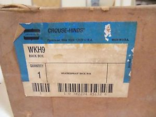 CROUSE-HINDS WKH9 FACTORY SEALED