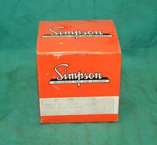 Simpson Model 57 Panel Meter 0-50 amperes amps 50amperes Range NEW