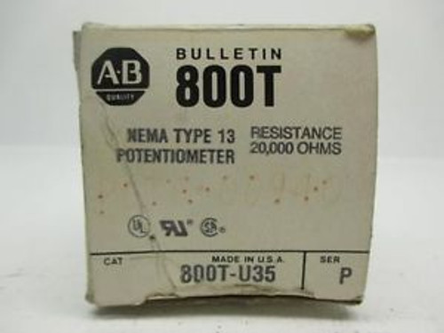 Allen Bradley 800T-U35 Potentiometer Series P