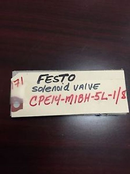 Festo Solenoid valve CPE14-M1BH-5L-1/8 PART# 196941