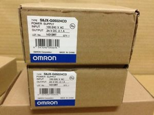 Omron S8JX-G05024CD Power Supply, input 100-240VAC, output 24VDC/50W (2.1A)