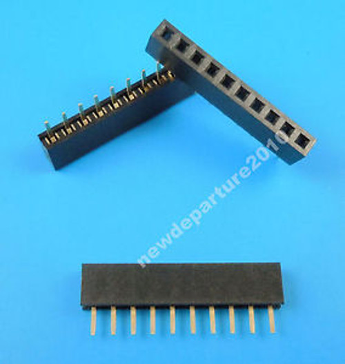 1000 Pcs 2mm Pitch 10 Pin Female Single Row Straight Pin Header Strip