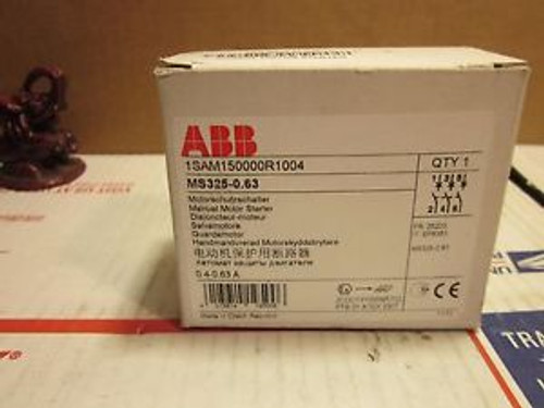 New ABB MS325-0.63 Manual Motor Starter