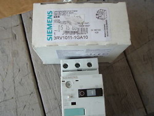 New In Box  Siemens 3RV1011-1GA10 Manual Starter/Protector  4.5-6.3 A 3P 600V