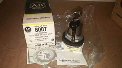 NEW ALLEN BRADLEY 800T-J42 3 POSTION SELECTOR SWITCH