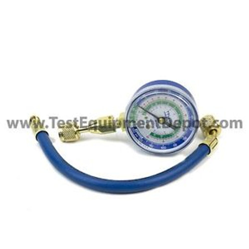 Yellow Jacket 40342 Blue Compound Gauge with Quick Coupler and Hose