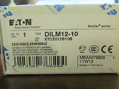 Eaton Klockner Moeller  DILM12 10   XTCE012B10B Contactor 220 V