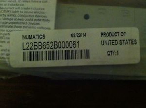 NUMATICS L22BB652B000061 NEW SOLENOID VALVE Pneumatic Valve