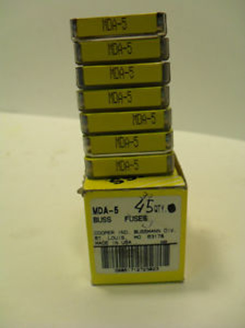 NEW BUSS FUSES MDA-5  80 MDA 5