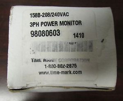 TIME MARK CORPORATION Model 158B 3 Phase Power Monitor 208-240 VAC 98080603