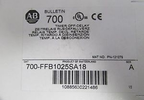 ALLEN BRADLEY Electronic Timer 700 FFB1025SA18