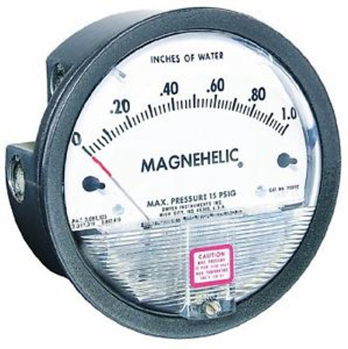 Dwyer Magnehelic Series 2000 Differential Pressure Gauge  Range 0-20WC