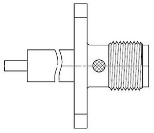 RF Connectors / Coaxial Connectors SMA ST JCK-REC 2HF PST (10 pieces)